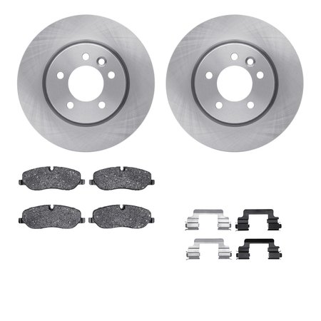 DYNAMIC FRICTION CO 6612-11047, Rotors with 5000 Euro Ceramic Brake Pads includes Hardware 6612-11047